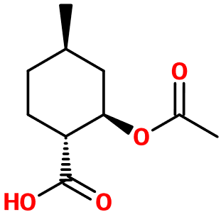 MC002225 (1R,2R,4R)-2-Acetoxy-4-methylcyclohexanecarboxylic acid